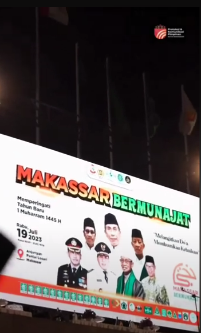 Sambut 1 Muharram 1445 H, Makassar Bermunajat