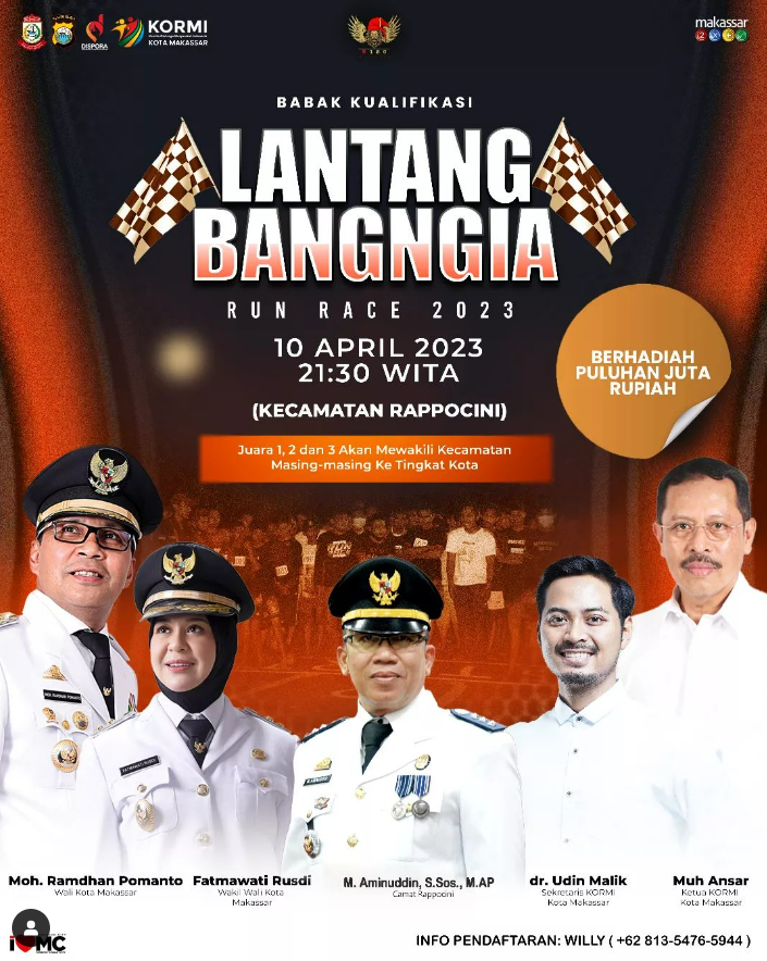 Gambar Lantang Bangngia Run Race 2023