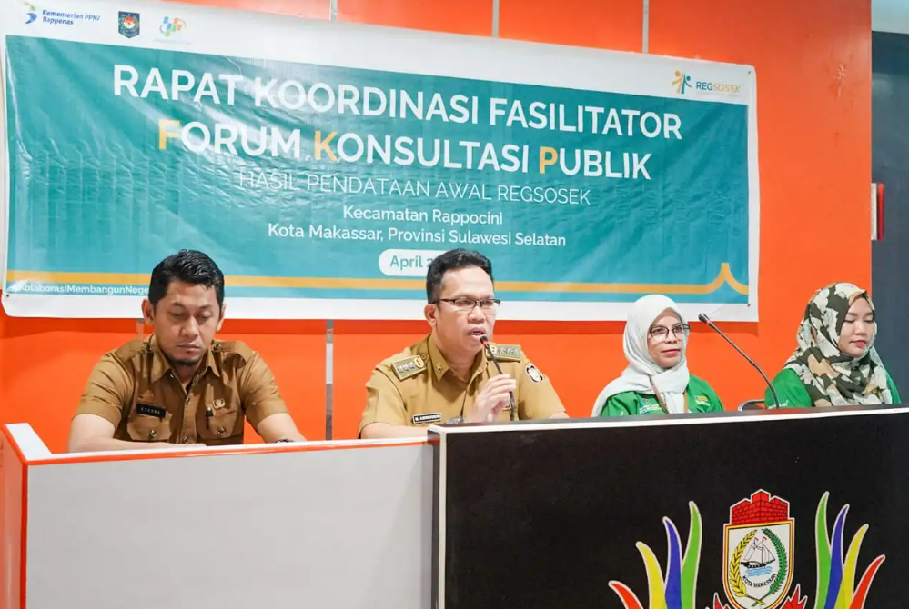 Gambar Camat Rappocini Buka Resmi Rakor FKP Lanjutan Regsosek