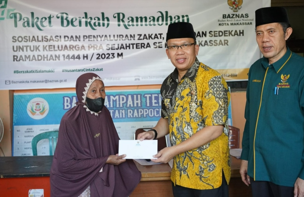 Gambar Camat Rappocini: Terima Kasih Baznas Kota Makassar Atas Pemberian Zakat,Infak dan Sedekah