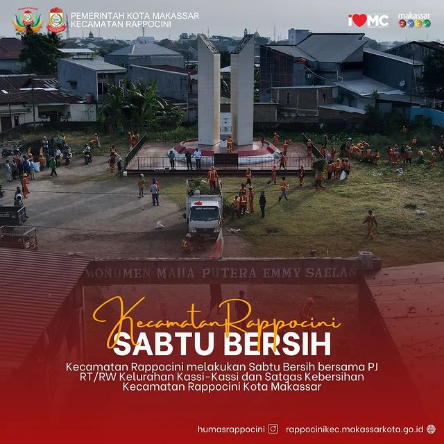 Gambar Sabtu Bersih di Monumen Maha Putera Emmy Saelan