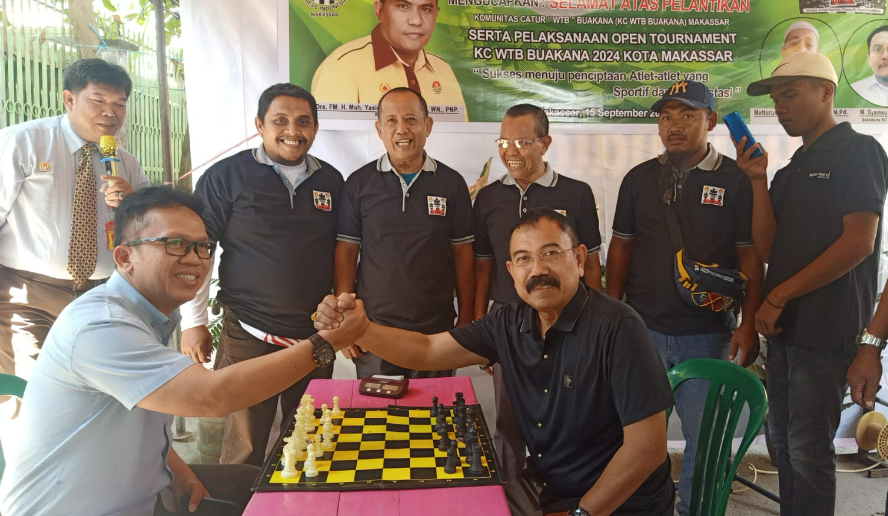 Gambar Camat Rappocini Hadiri Pelantikan Komunitas Catur WTB Buakana