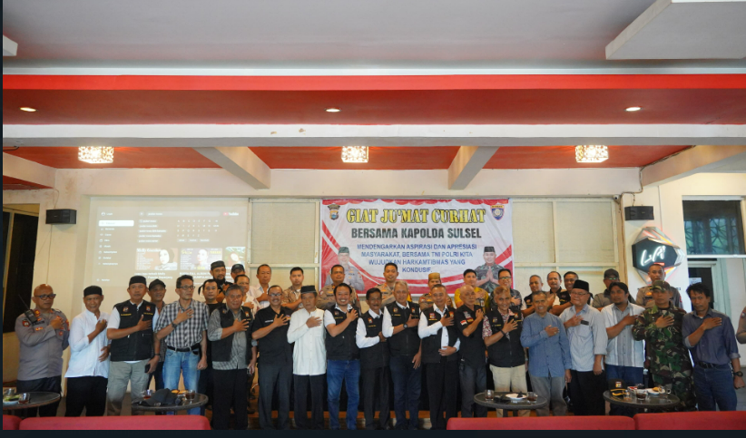 Gambar Camat Rappocini Hadiri  Jumat Curhat Bersama Kapolda Sulsel